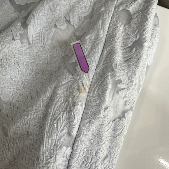 Ted Baker London Roshi Burnout Jacquard Midi Dress Sleeveless Blue Sz 0 - Picture 14 of 14